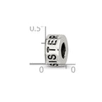 Reflections 925 Sterling Silver Antiqued Sister Bead 9 x 5 mm