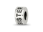 Reflections 925 Sterling Silver Antiqued Sister Bead 9 x 5 mm
