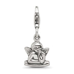 Reflections 925 Sterling Silver Antiqued Ornate Charm 23 x 10 mm.