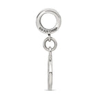 Reflections 925 Sterling Silver Black Enameled Half Marathon Dangle Charm