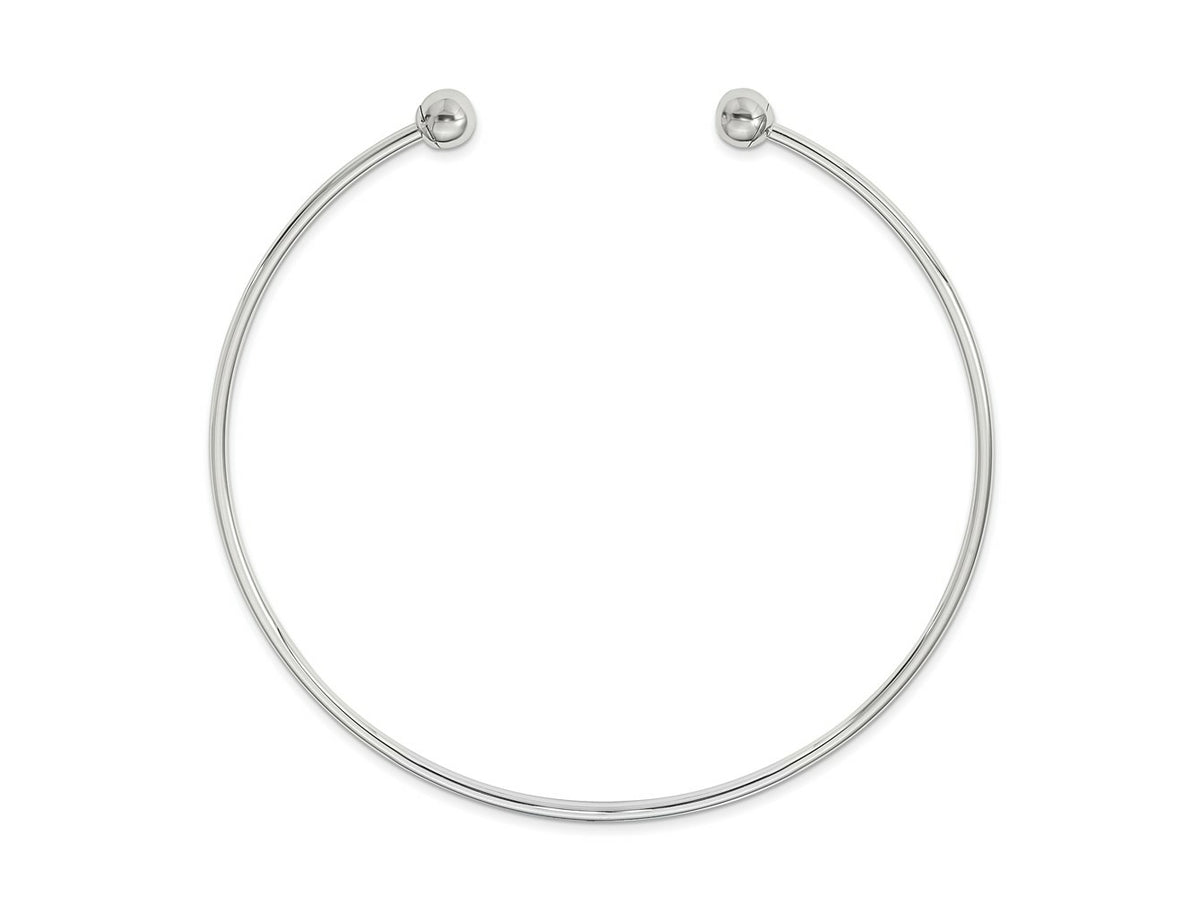 Reflections 925 Sterling Silver Collar Choker Cuff Necklace Beads not included