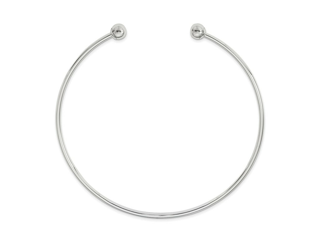 Reflections 925 Sterling Silver Collar Choker Cuff Necklace Beads not included