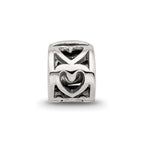 Reflections 925 Sterling Silver Heart Clip Bead 7 x 5 mm