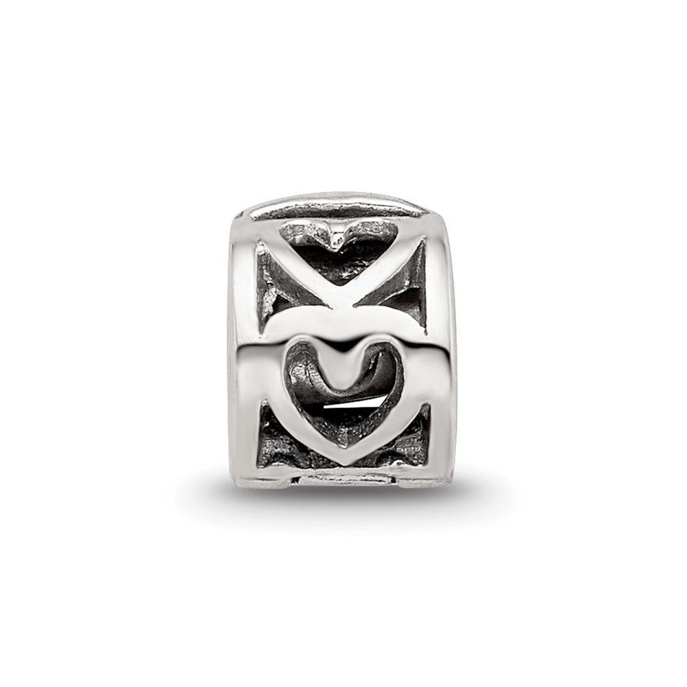 Reflections 925 Sterling Silver Heart Clip Bead 7 x 5 mm