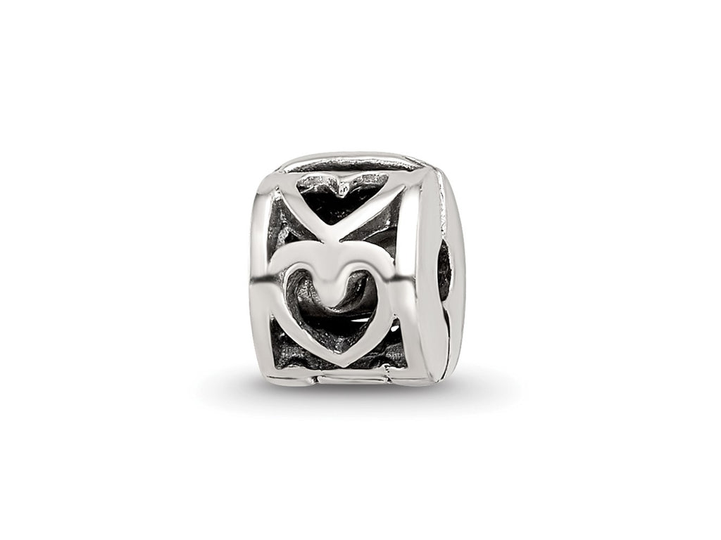 Reflections 925 Sterling Silver Heart Clip Bead 7 x 5 mm
