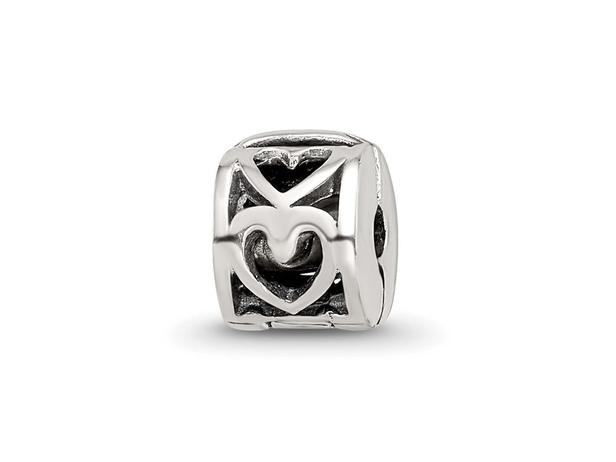 Reflections 925 Sterling Silver Heart Clip Bead 7 x 5 mm
