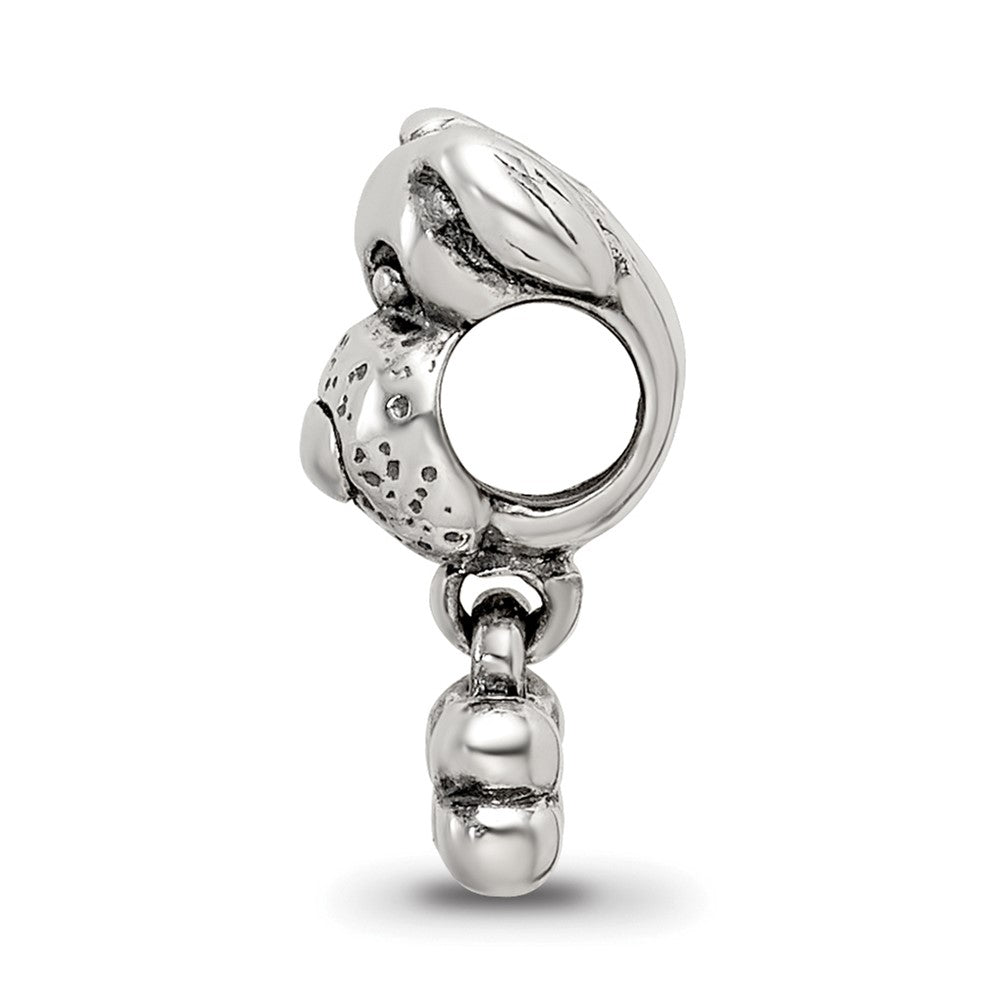 Reflections 925 Sterling Silver Dog and Bone Bead 13 x 5 mm