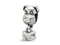 Reflections 925 Sterling Silver Dog and Bone Bead 13 x 5 mm