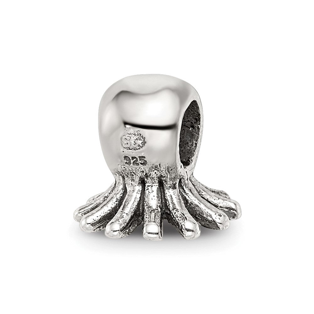Reflections 925 Sterling Silver Octopus Bead 8 x 8 mm