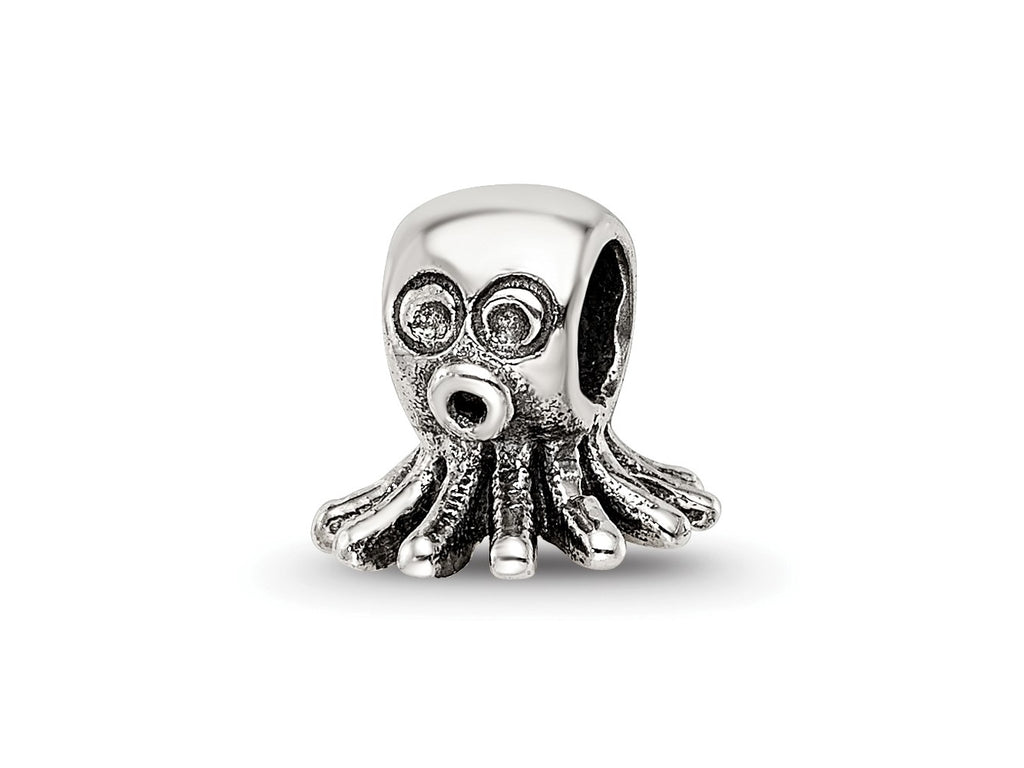 Reflections 925 Sterling Silver Octopus Bead 8 x 8 mm