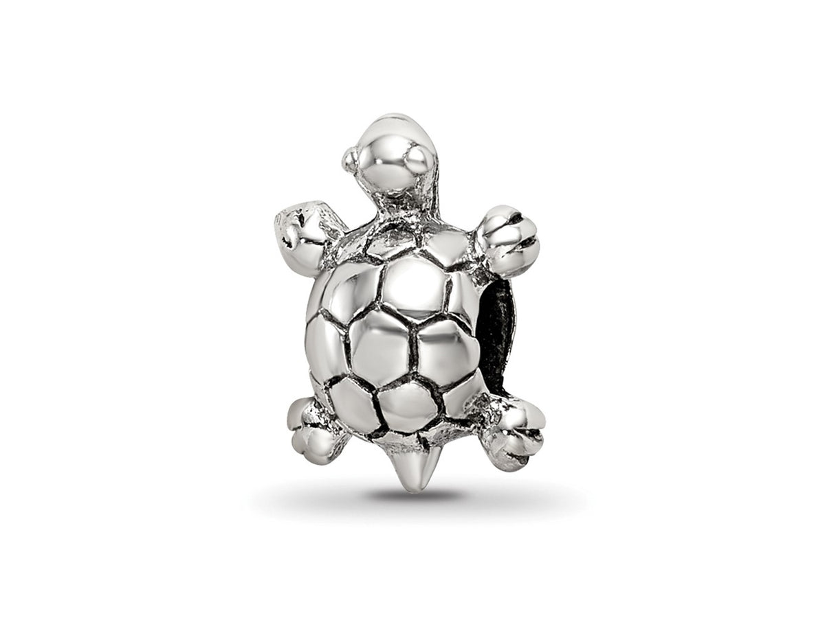 Reflections 925 Sterling Silver Turtle Bead 10 x 7 mm