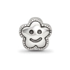 Reflections 925 Sterling Silver Smiley Flower Bead 7 x 7 mm