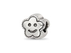 Reflections 925 Sterling Silver Smiley Flower Bead 7 x 7 mm