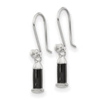 Reflections 925 Sterling Silver Rhodium Plated Enamel Heart Shepherd Hook Earrings