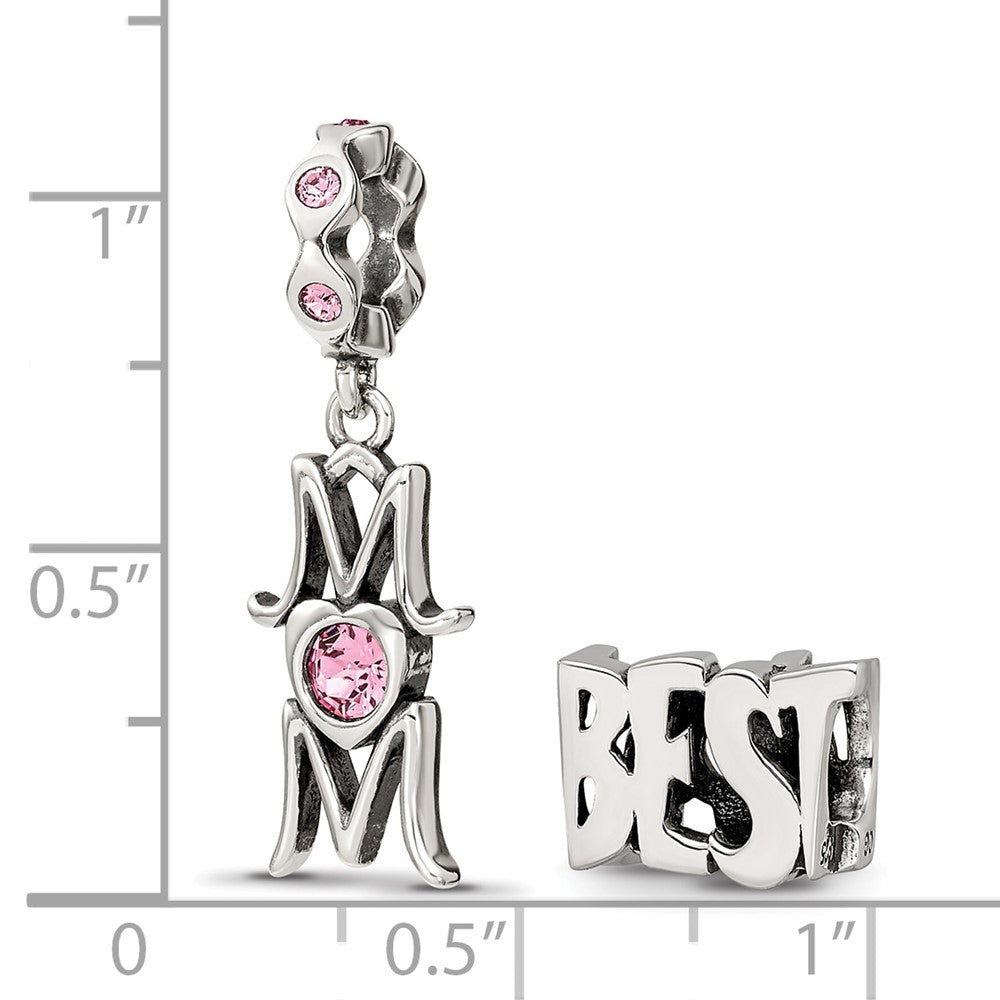 Reflections 925 Sterling Silver Best Mom Boxed Bead Set