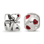 Reflections 925 Sterling Silver All You Need Is Love Boxed Bead Set