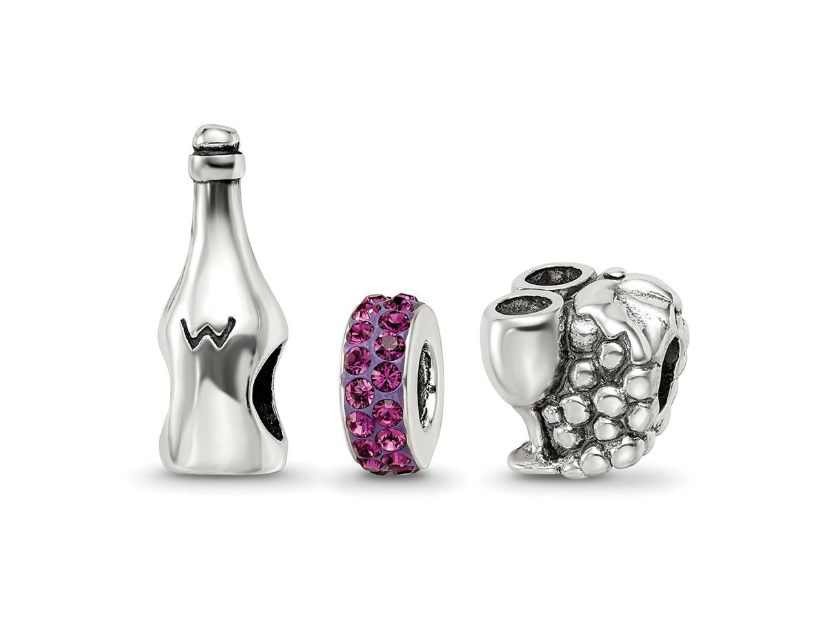 Reflections 925 Sterling Silver Wine Country Boxed Bead Set