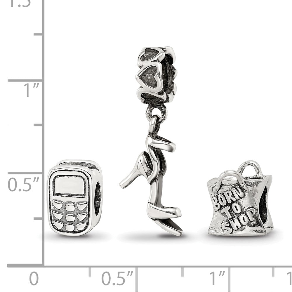 Reflections 925 Sterling Silver Stylish Girl Boxed Bead Set
