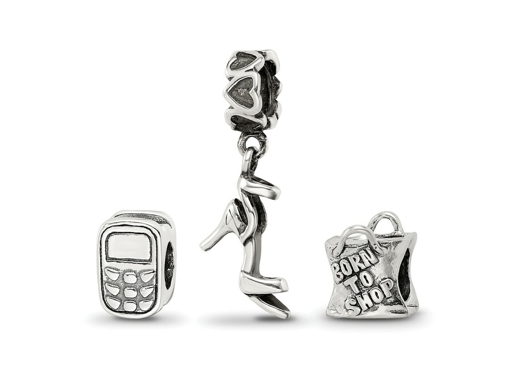 Reflections 925 Sterling Silver Stylish Girl Boxed Bead Set