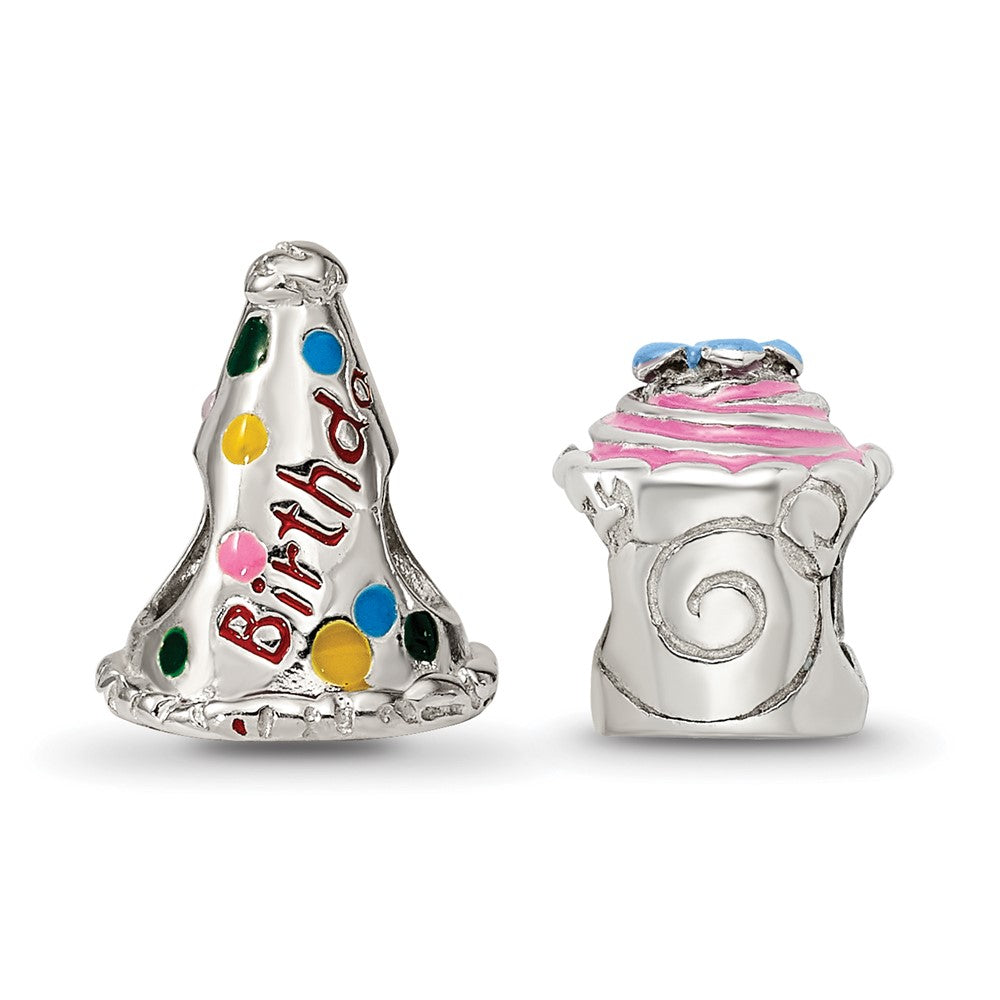 Reflections 925 Sterling Silver Happy Birthday Boxed Bead Set