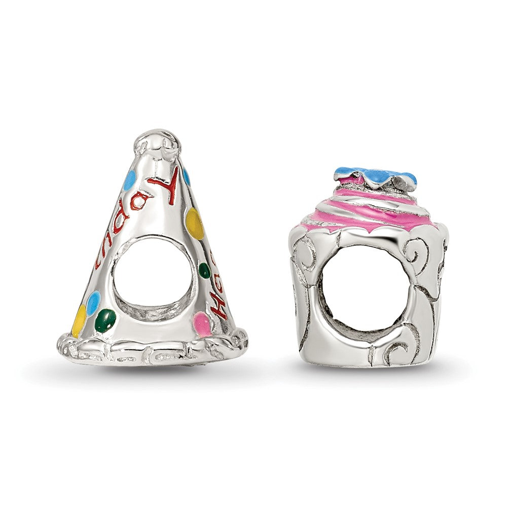 Reflections 925 Sterling Silver Happy Birthday Boxed Bead Set