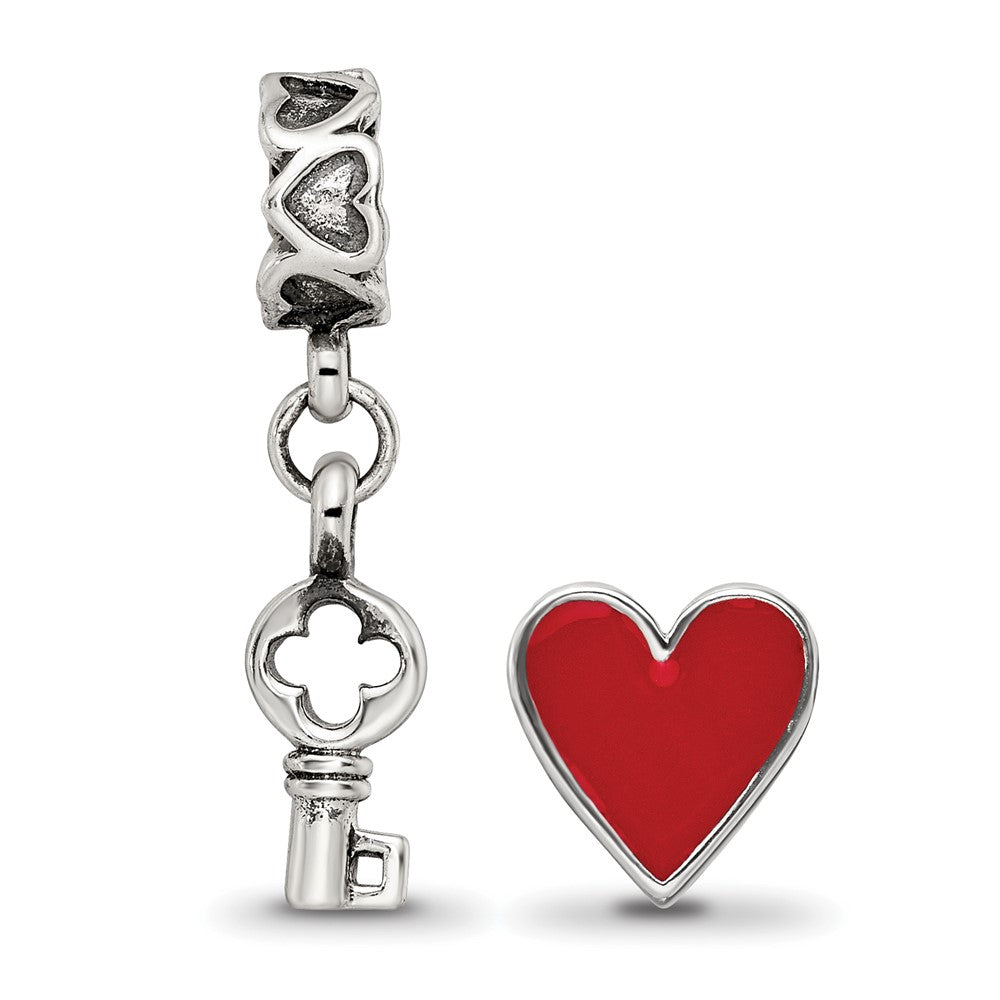 Reflections 925 Sterling Silver You Have The Keys Boxed Bead Set