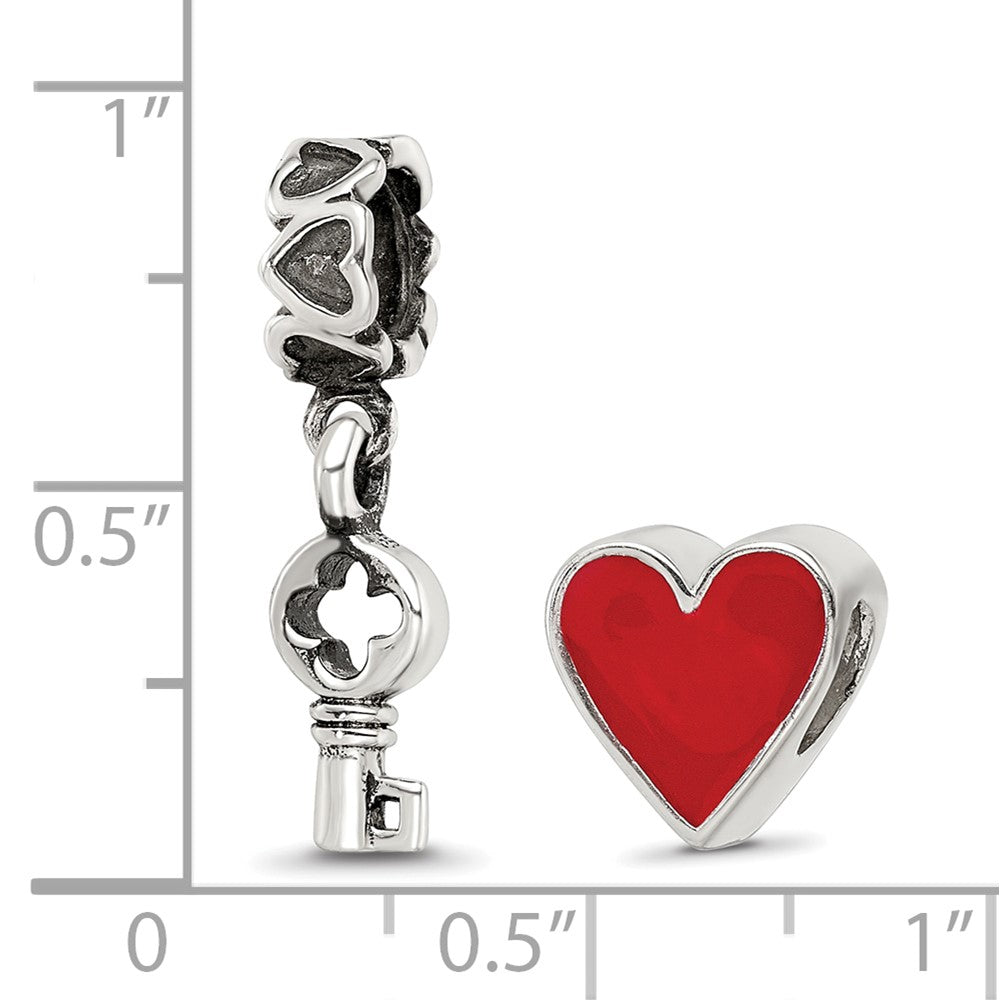 Reflections 925 Sterling Silver You Have The Keys Boxed Bead Set