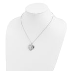 Sentimental Expressions 925 Sterling Silver CZ My Daughter My Hearts Treasure Necklace 18 Inches x 25 mm