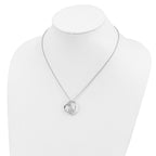 Sentimental Expressions 925 Sterling Silver CZ My Special Niece Flower in Heart Necklace 18 Inches x 22 mm