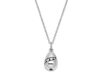 Sentimental Expressions 925 Sterling Silver Rhodium Antiqued Tear Of Love Ash Holder Necklace 18 Inches x 13 mm