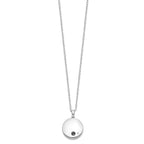 Sentimental Expressions 925 Sterling Silver Necklace with Pendant  Tear in Circle Ash Holder 18in Necklace 19 mm