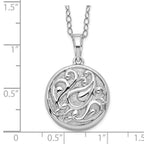 Sentimental Expressions 925 Sterling Silver Necklace with Pendant  Tear in Circle Ash Holder 18in Necklace 19 mm