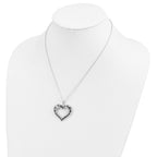 Sentimental Expressions 925 Sterling Silver  Antiqued Animal Lover Necklace 18 Inches x 33 mm