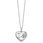Sentimental Expressions 925 Sterling Silver Cable Mother of an Angel Ash Holder Necklace 18 Inches x 28 mm