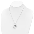 Sentimental Expressions 925 Sterling Silver Cable Mother of an Angel Ash Holder Necklace 18 Inches x 28 mm