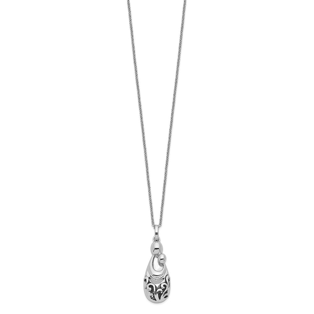 Sentimental Expressions 925 Sterling Silver  Mother's Pride and Joy Necklace 18 Inches x 12 mm