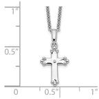 Sentimental Expressions 925 Sterling Silver Cable  CZ Believe Big Necklace 14 Inches x 9 mm