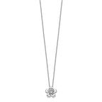 Sentimental Expressions 925 Sterling Silver  CZ Be A Blessing Necklace with 14 Inches x 14 mm