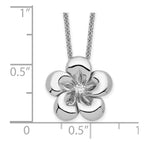 Sentimental Expressions 925 Sterling Silver  CZ Be A Blessing Necklace with 14 Inches x 14 mm