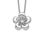Sentimental Expressions 925 Sterling Silver  CZ Be A Blessing Necklace with 14 Inches x 14 mm