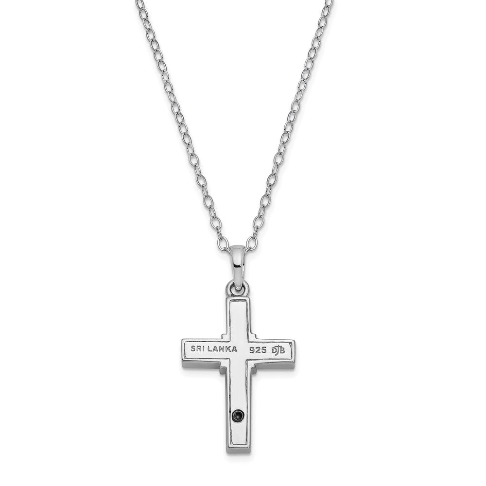 Sentimental Expressions Sterling Silver Accent Cross Ash Holder Necklace 18 Inches x 19 mm