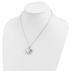 Sentimental Expressions 925 Sterling Silver  Without You Ash Holder Necklace 18 Inches x 25 mm