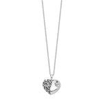 Sentimental Expressions 925 Sterling Silver Cable Rhodium and Antiqued One More Day Ash Holder Necklace 18 Inches x 25 m