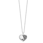 Sentimental Expressions 925 Sterling Silver Cable Rhodium and Antiqued One More Day Ash Holder Necklace 18 Inches x 25 m