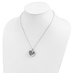Sentimental Expressions 925 Sterling Silver Cable Rhodium and Antiqued One More Day Ash Holder Necklace 18 Inches x 25 m
