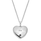 Sentimental Expressions 925 Sterling Silver Rhodium Antiqued Pet Ash Holder Necklace 18 Inches x 25 mm
