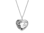Sentimental Expressions 925 Sterling Silver Rhodium Antiqued Pet Ash Holder Necklace 18 Inches x 25 mm