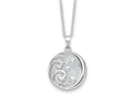 Sentimental Expressions 925 Sterling Silver  Antiqued Goodnight Ash Holder Necklace 18 Inches x 22 mm