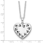 Sentimental Expressions Sterling Silver Antiqued Love Never Ends Pet Ash Holder Necklace 18 Inches x 24