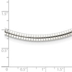 FJC Finejewelers 925 Sterling Silver Omega 4mm Cubetto Necklace 18 Inches